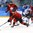 GANGNEUNG, SOUTH KOREA - FEBRUARY 21: Canada's Karl Stollery #3 attempts to play the puck while Eric O'Dell #22 , Ben Scrivens #30 and Finland's Petri Kontiola #27 look on during quarterfinal round action at the PyeongChang 2018 Olympic Winter Games. (Photo by Andre Ringuette/HHOF-IIHF Images)

